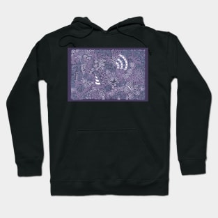 Lavendar Batik Pattern Hoodie